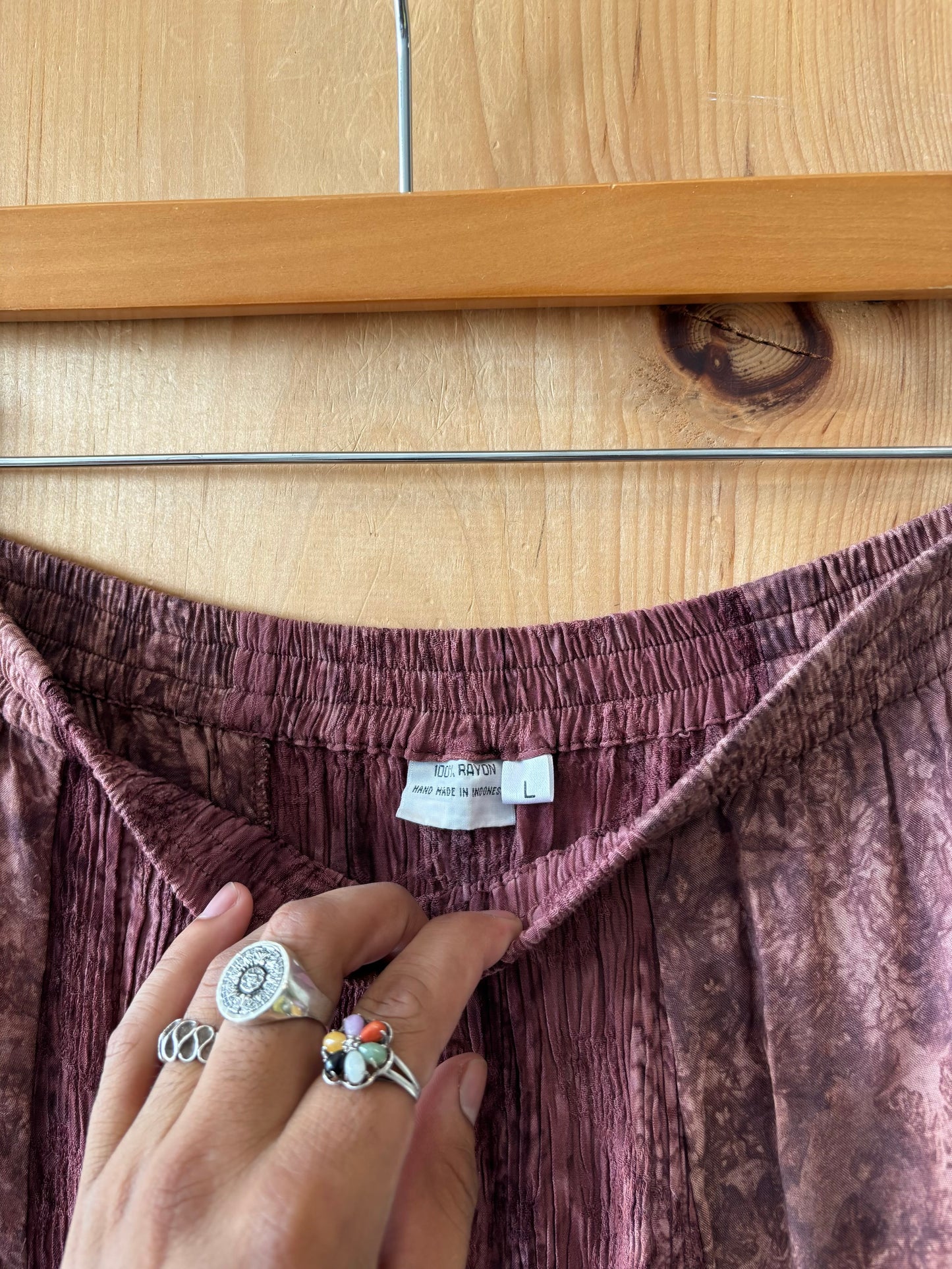 Vtg Maroon Skirt : L