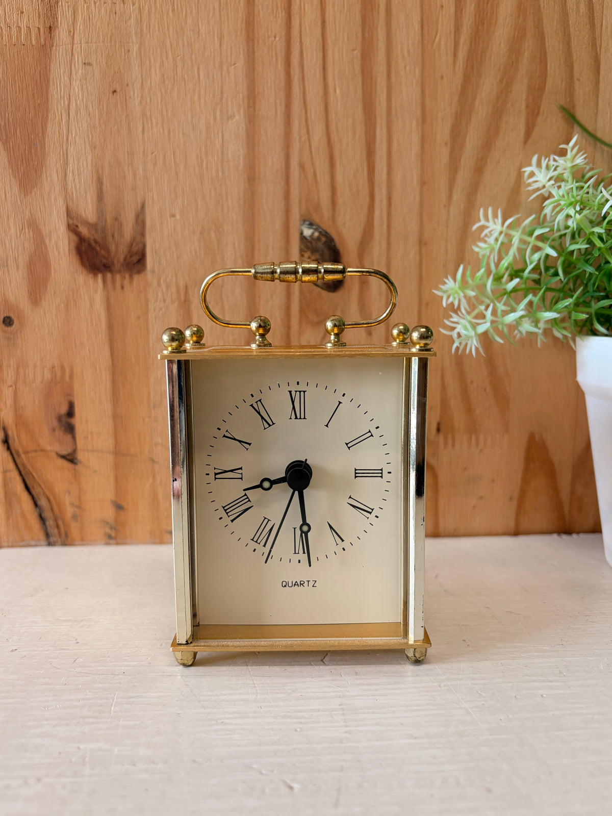 Little Gold Tone Tabletop Clock (Local Pick Up Only - Untested)