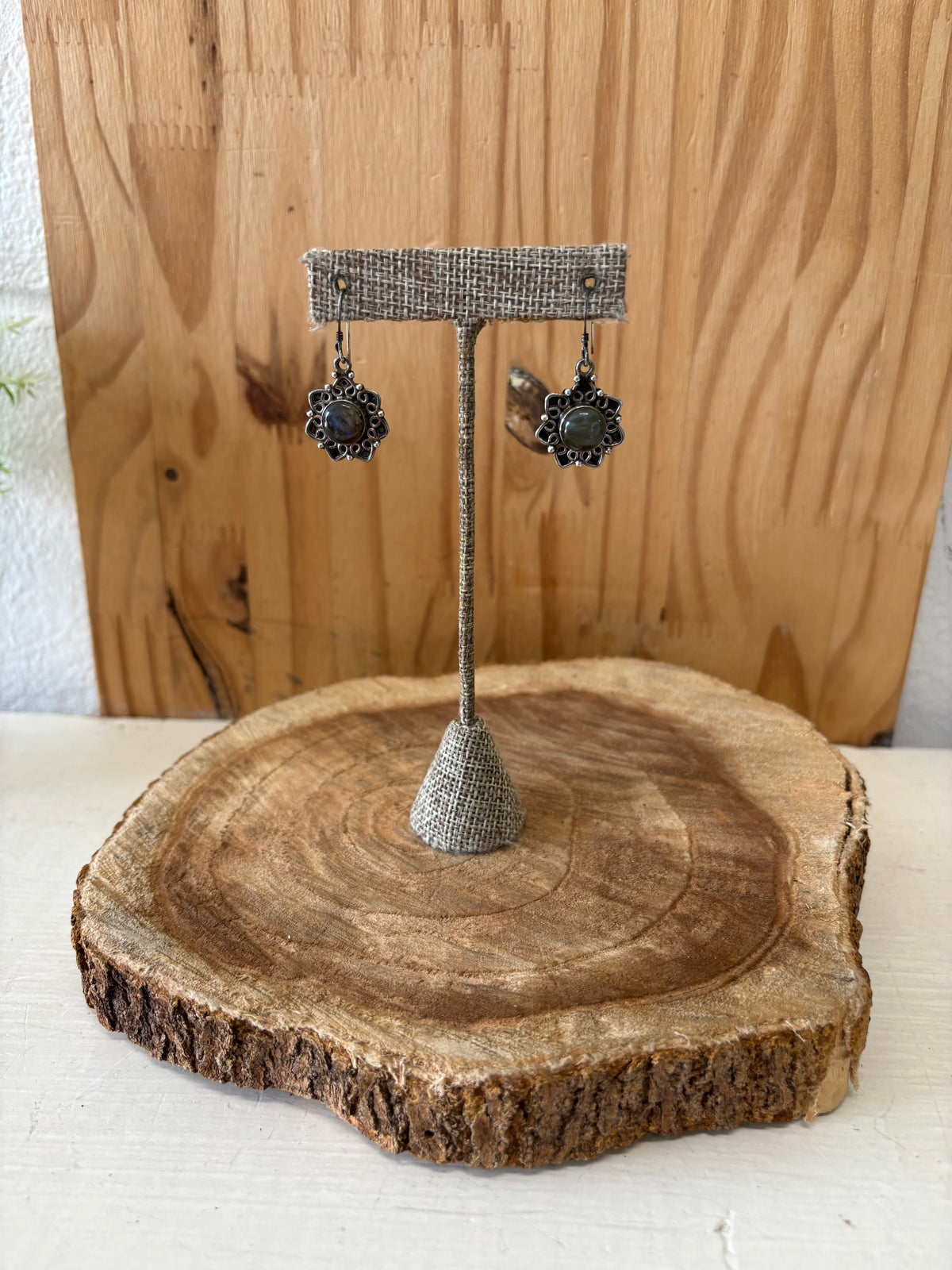 Sterling Silver Flower Earrings