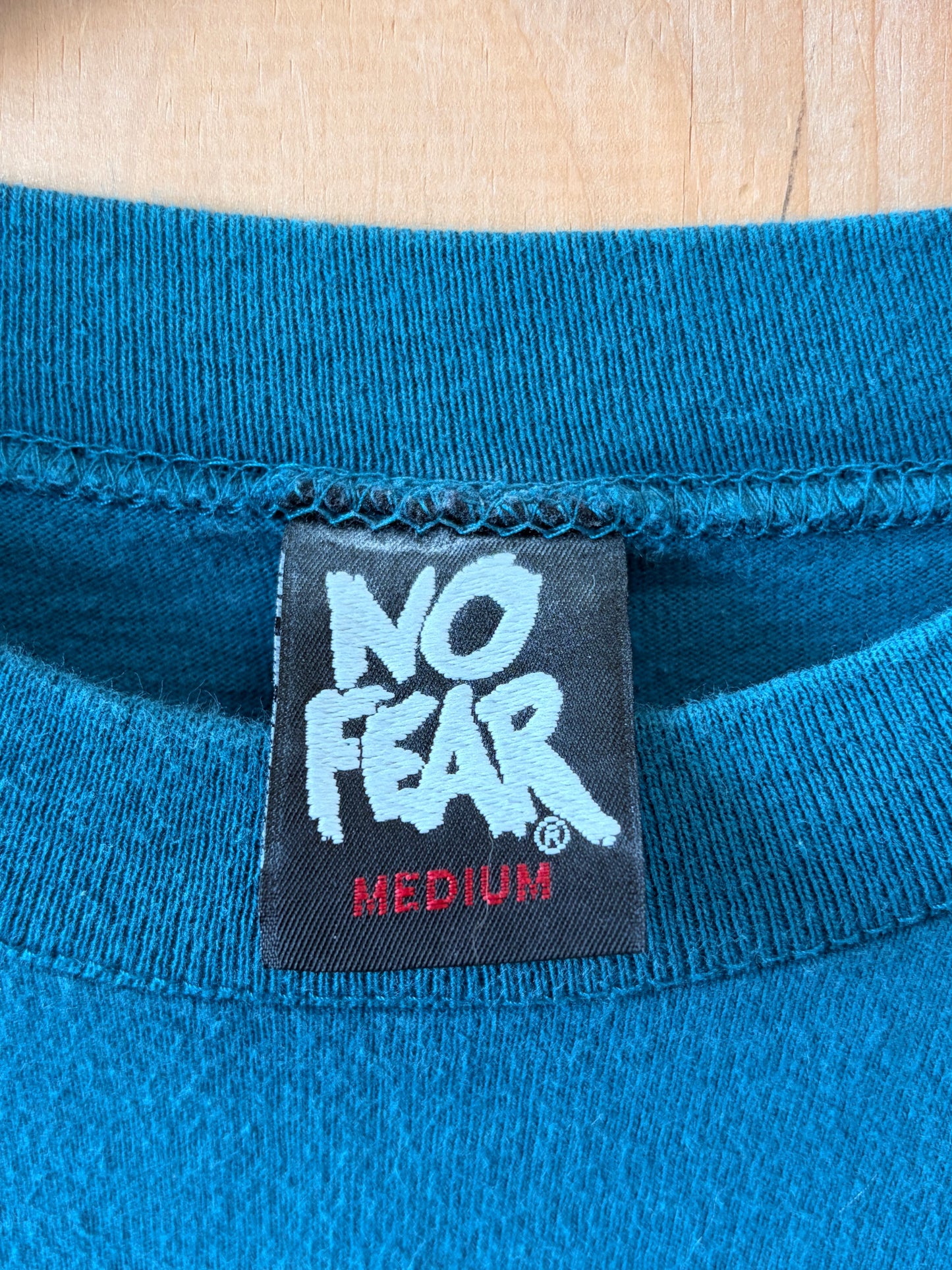 Vtg No Fear Turquoise Long Sleeve : M
