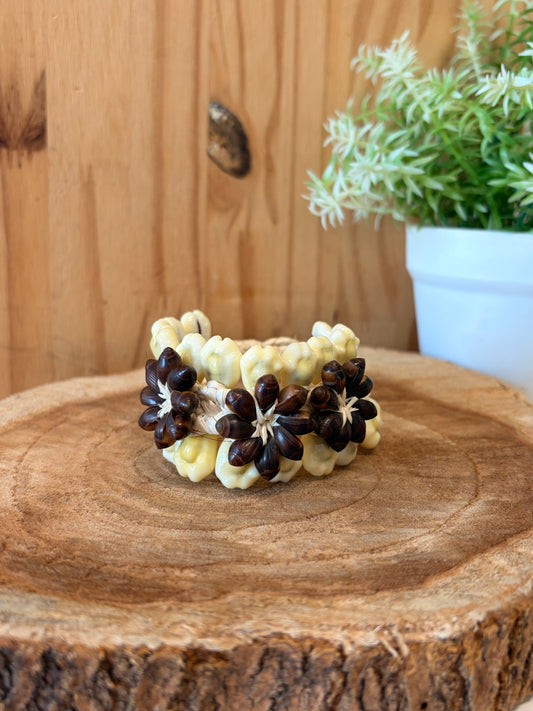 Floral Shell Bracelet