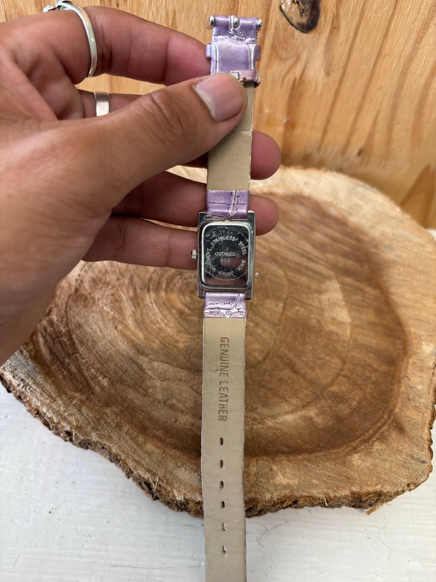 Purple Leather Watch (Untested)