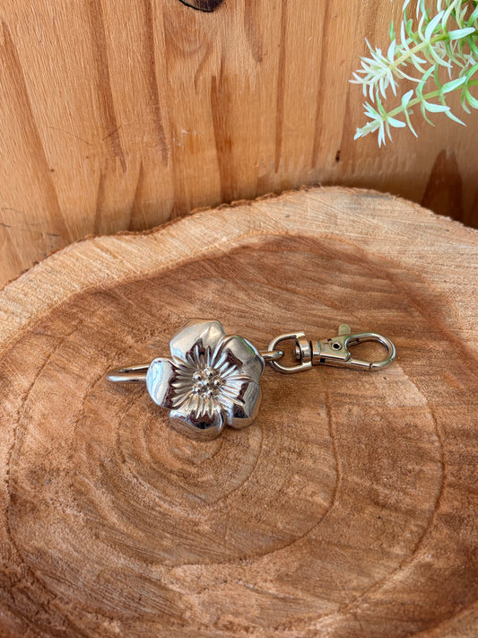 Floral Purse Hook Keychain