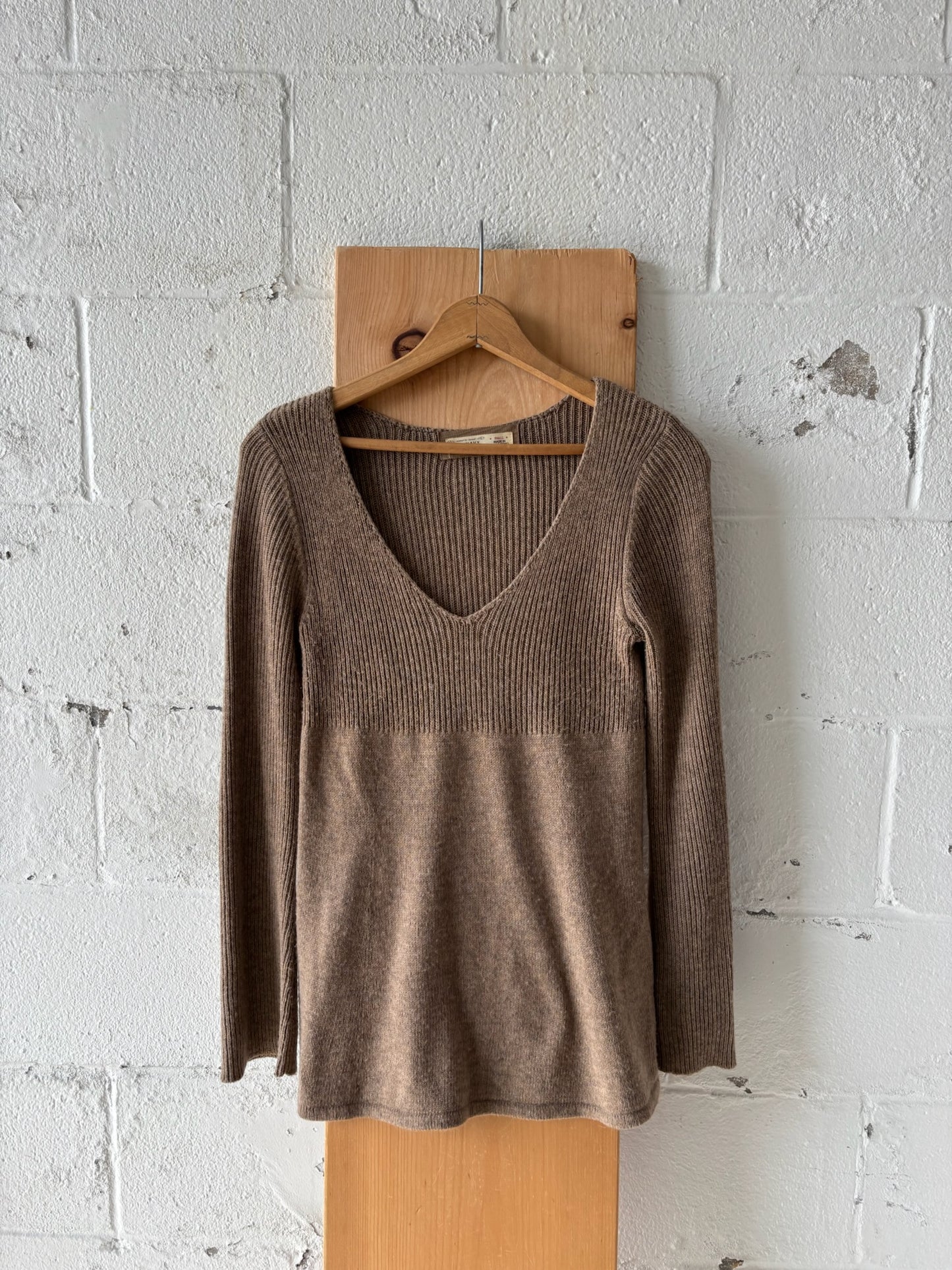 Brown Babydoll Sweater : S