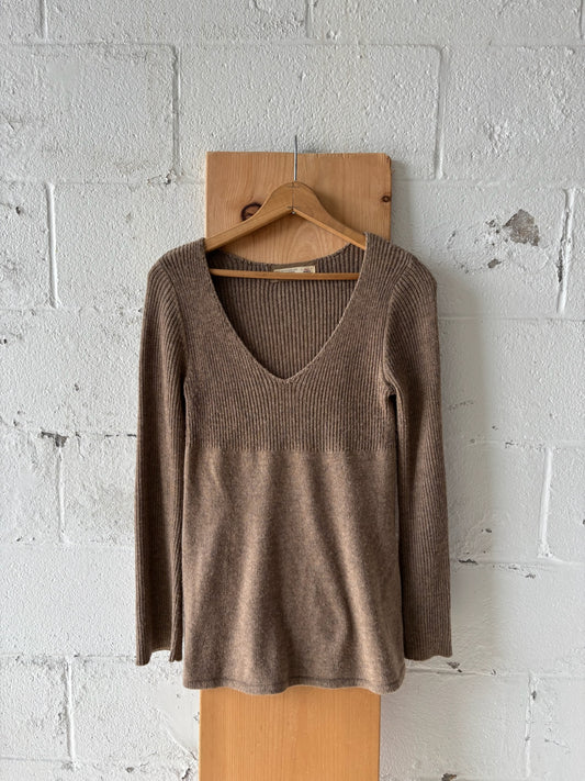 Brown Babydoll Sweater : S