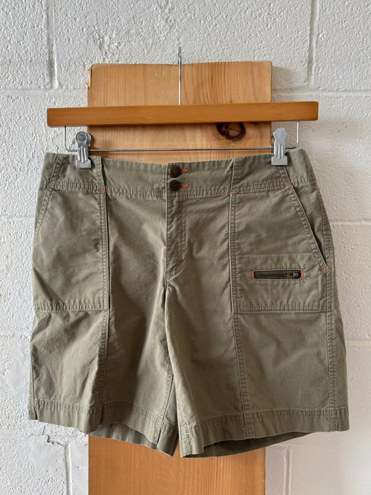 Olive Green Eddie Bauer Utility Shorts : Size 8