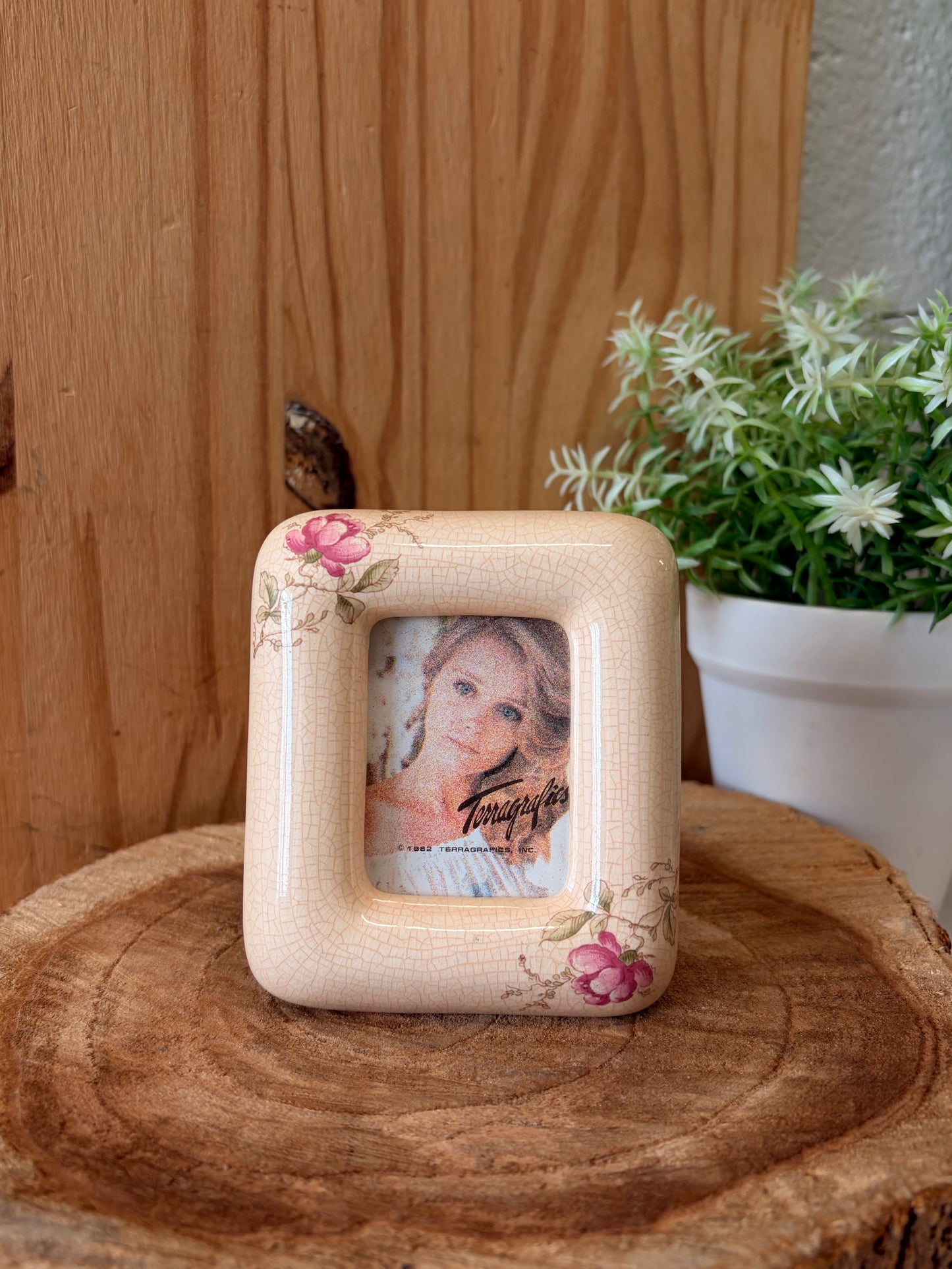 Vtg Mini Floral Frame