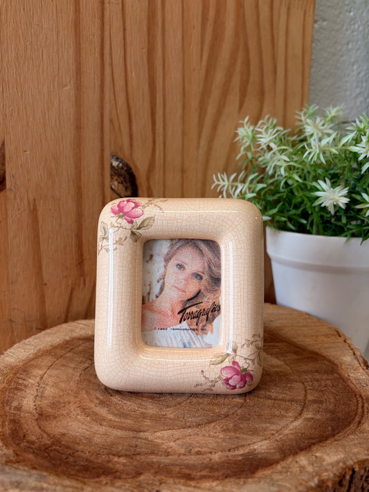 Vtg Mini Floral Frame