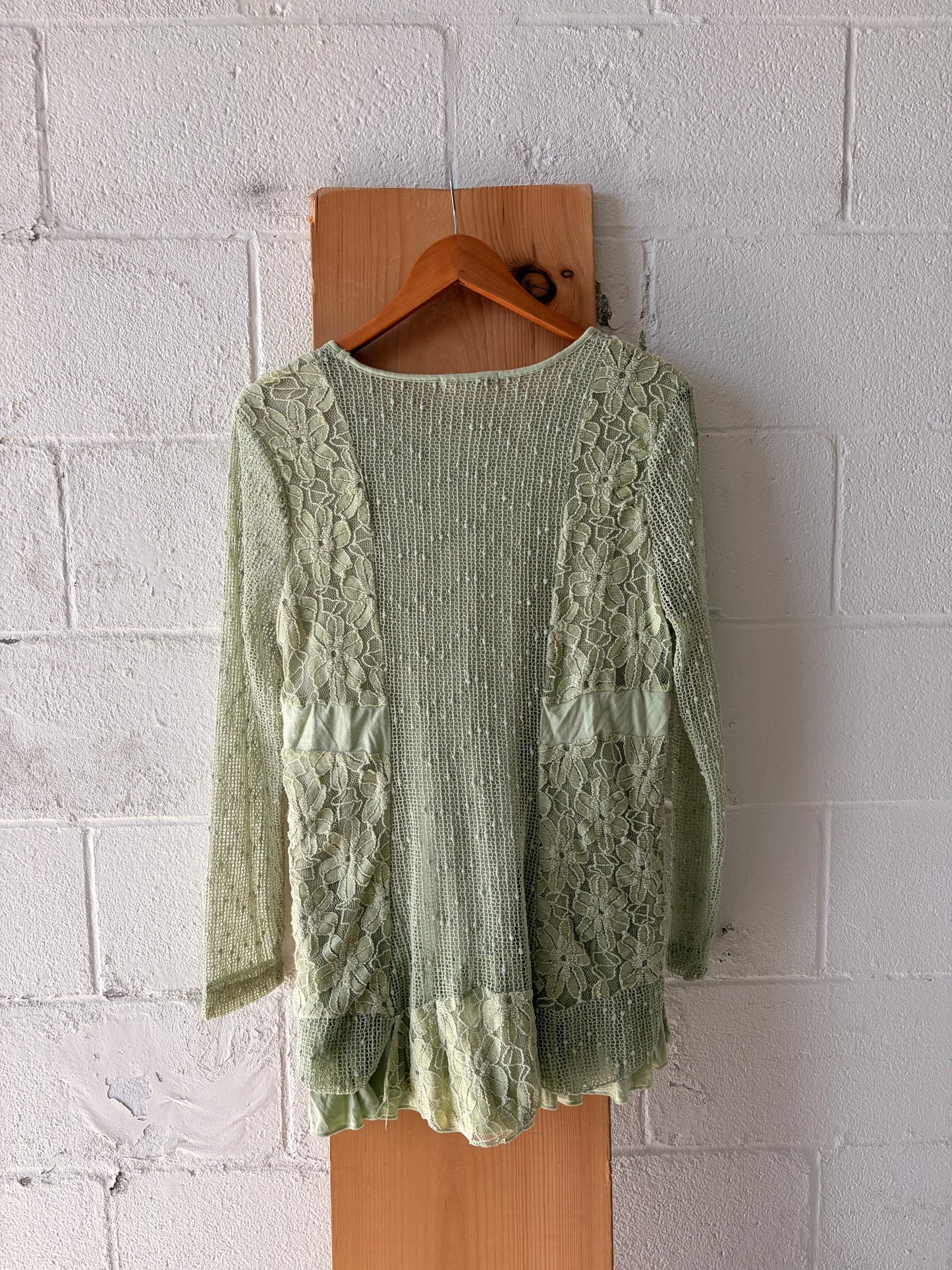 Layered Green Lace Top : M