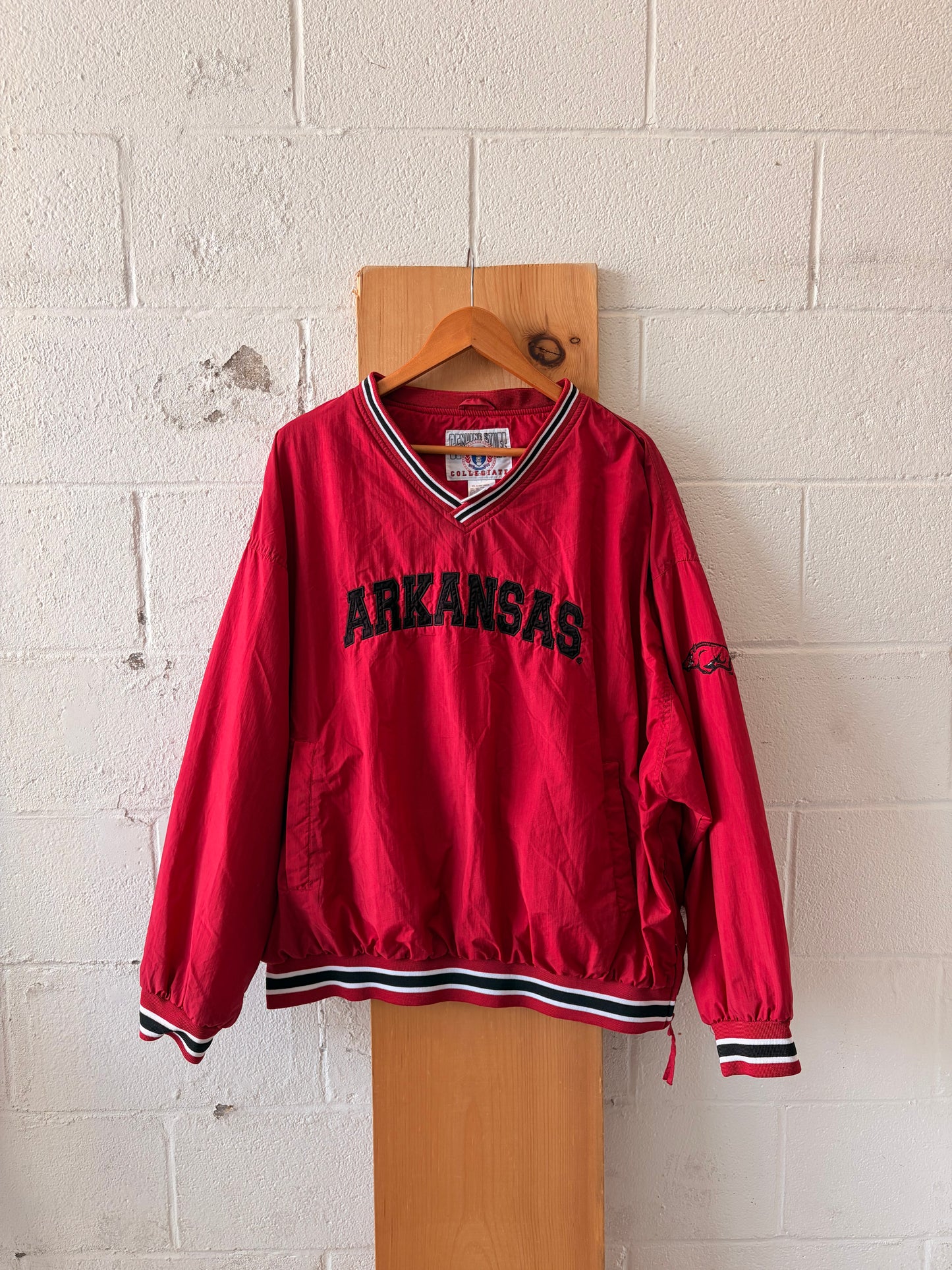 Razorbacks Pullover Windbreaker : XXL