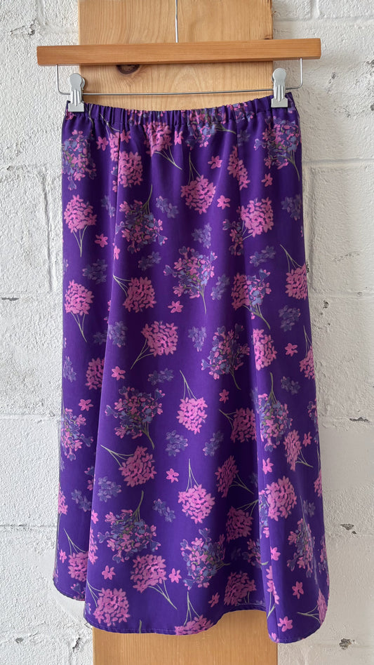 Purple Patterned Skirt : Petite S
