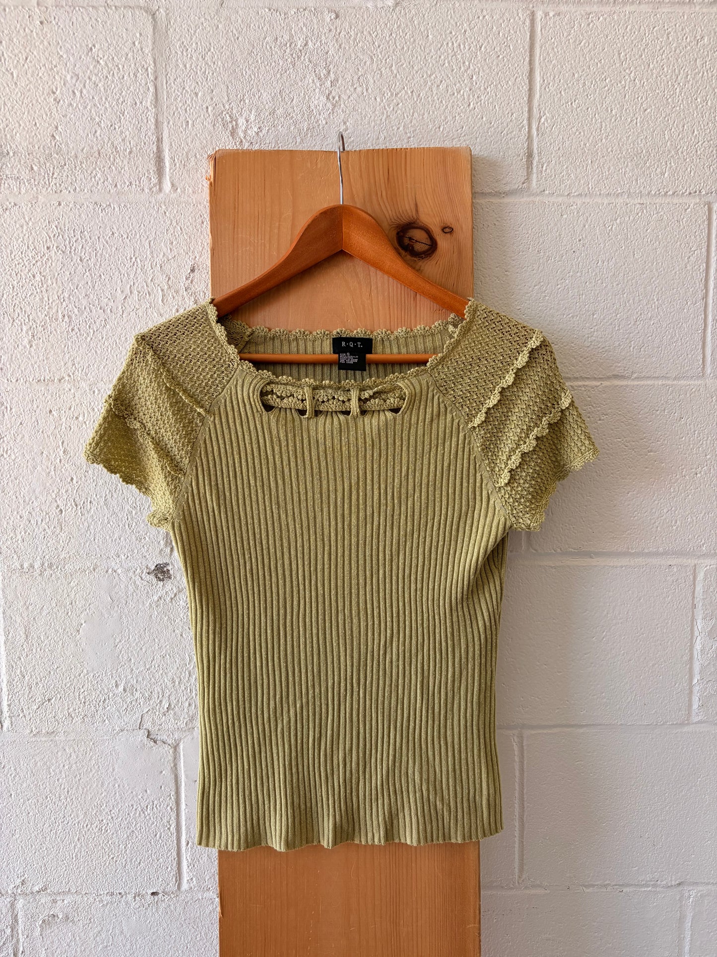 Knit Green Top : S