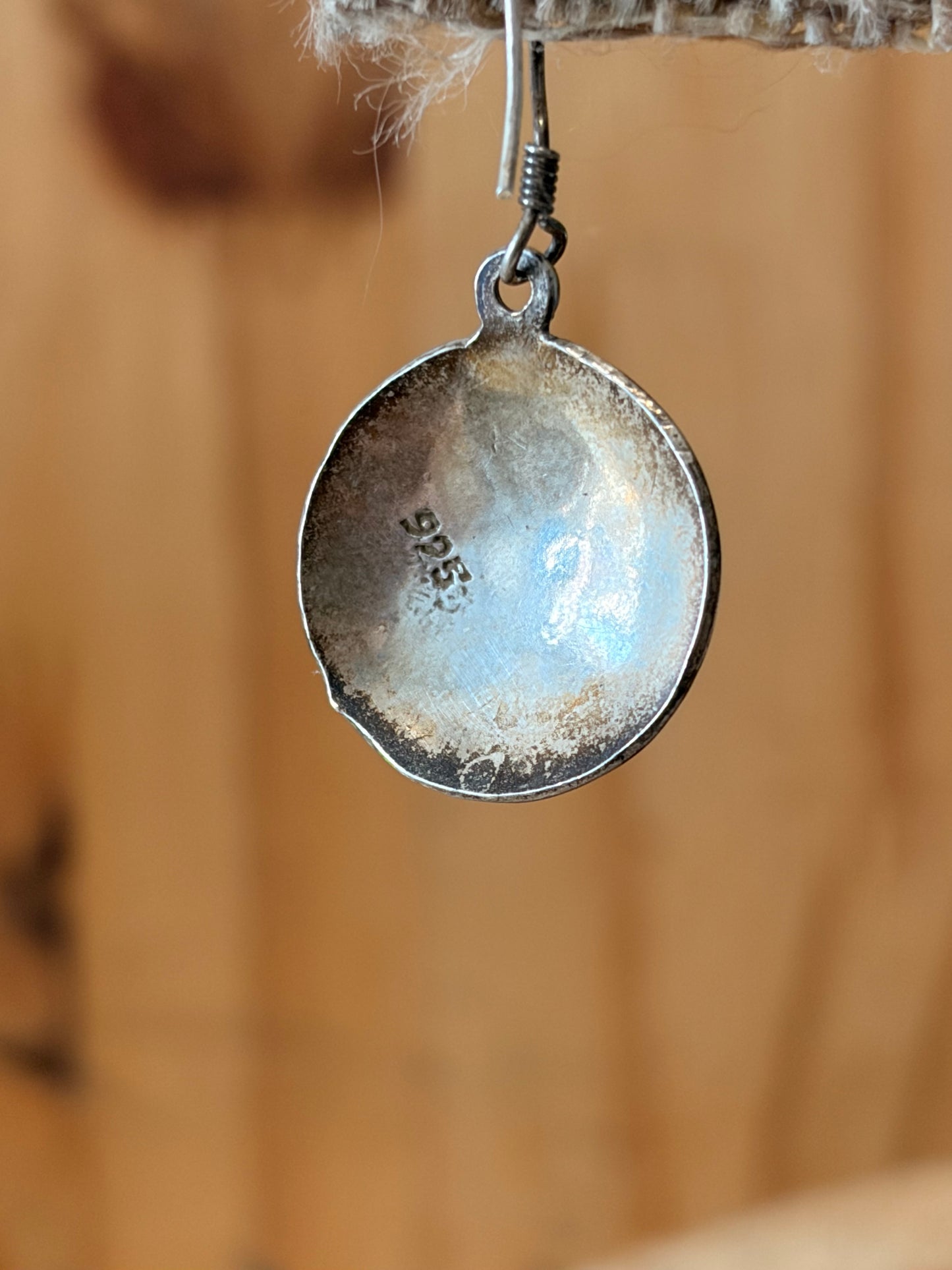 925 Silver Sun Disc Earrings