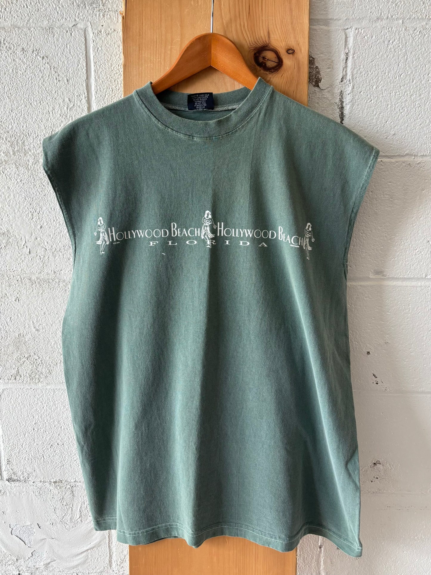 Vtg Hollywood Beach Muscle Tee : M
