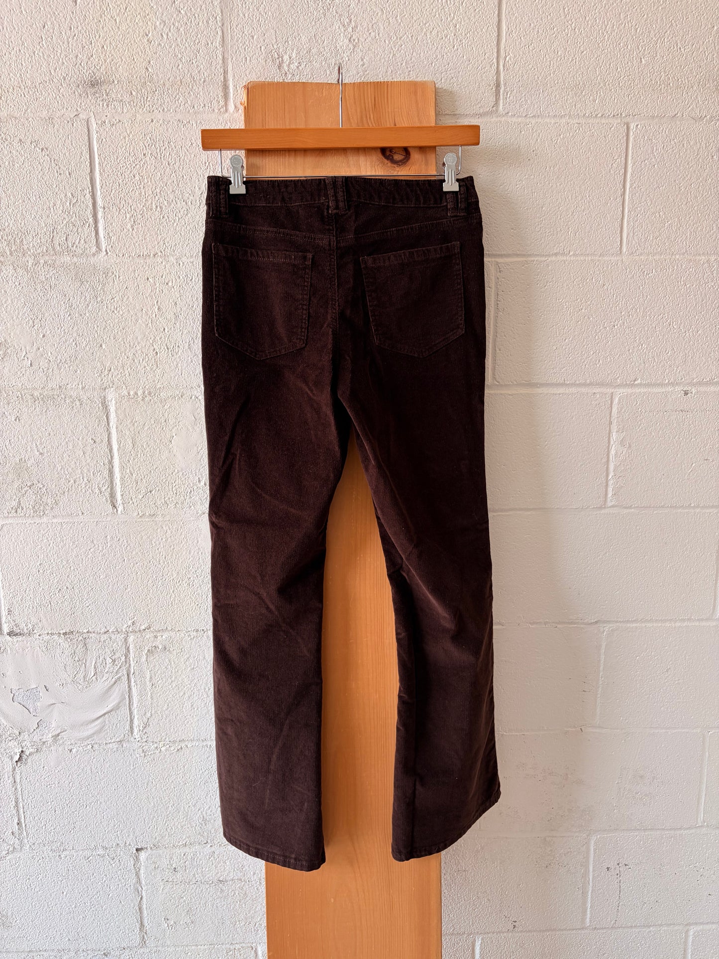 Brown Corduroy Flare Pants : 10