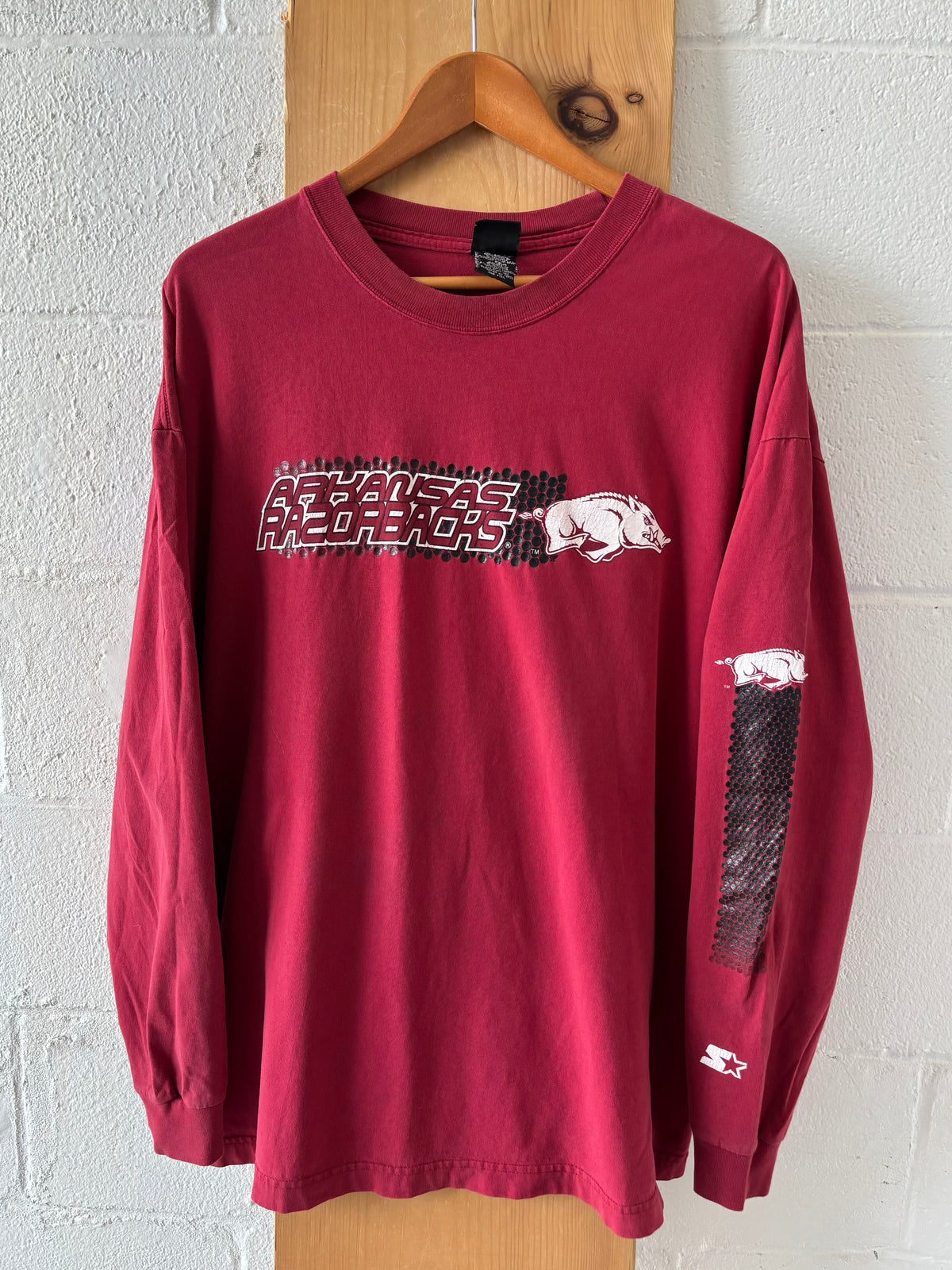 Arkansas Razorback Starter Long Sleeve : XL