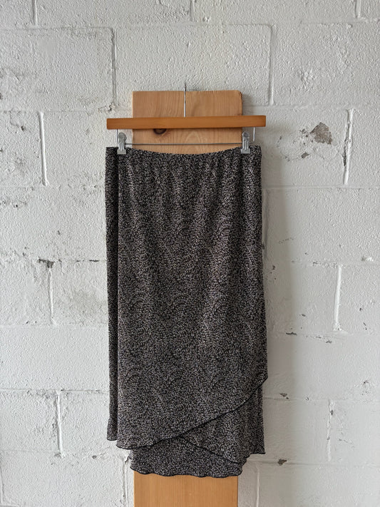 Neutral Print Textured Skirt : 10