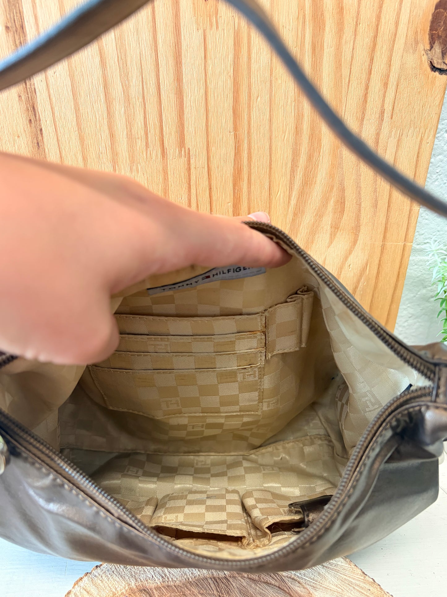 Metallic Brown Tommy Hilfiger Purse