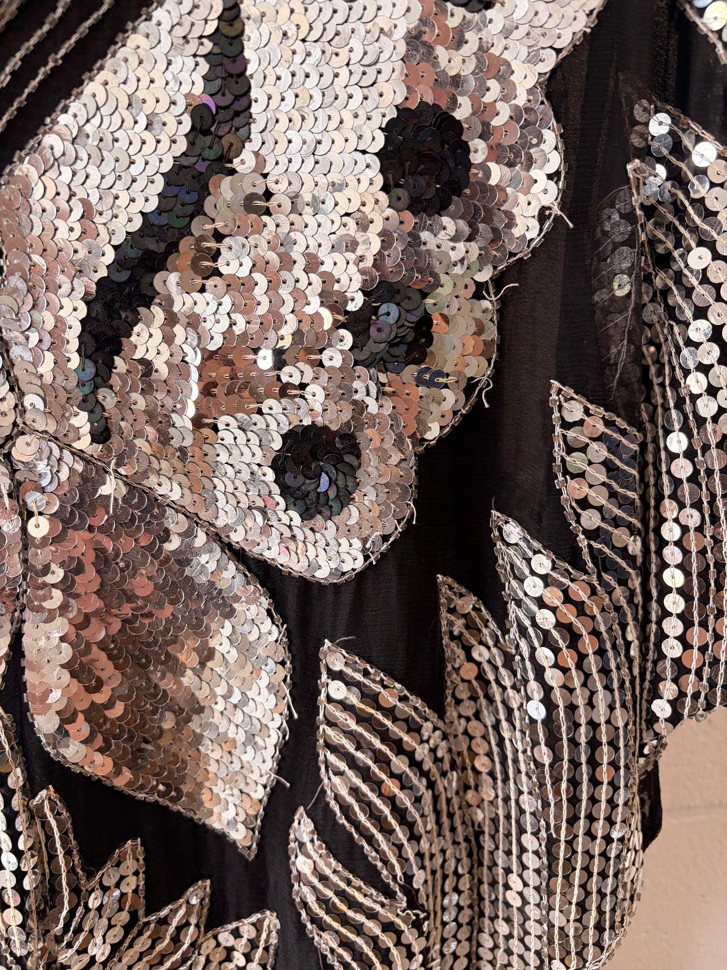 Silk Sequins Butterfly Top : S-L