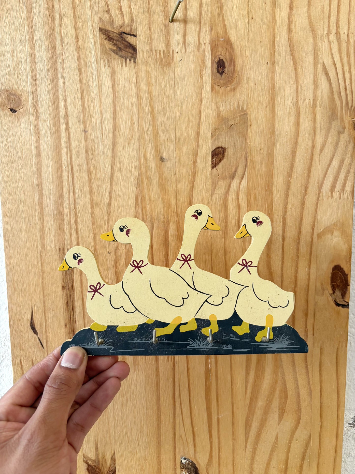 Vtg Ducks Wall Hook