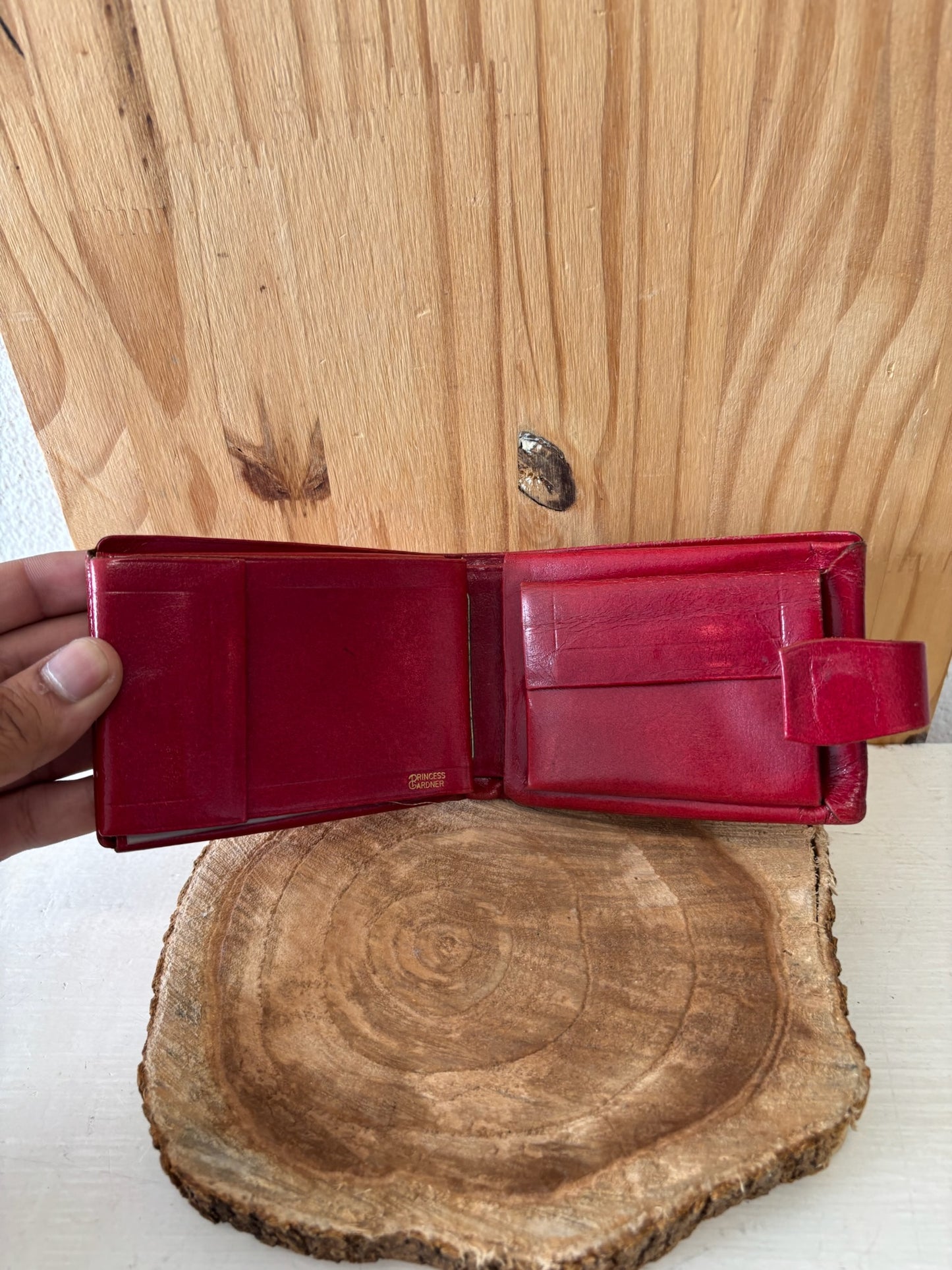 Vtg Red Wallet