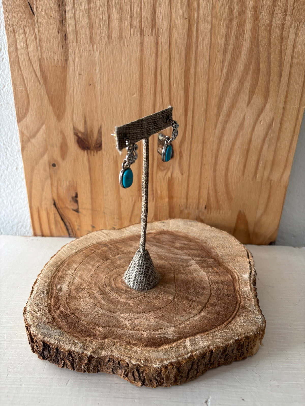 Sterling Silver Dangle Earrings : 1.5”