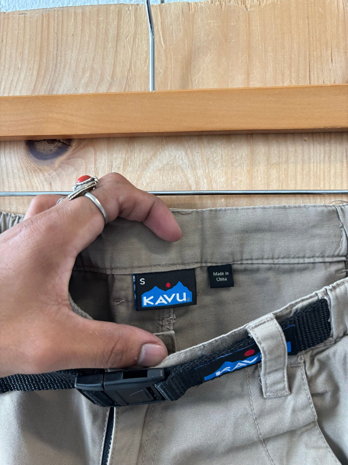 Brown Kavu Belted Shorts : S