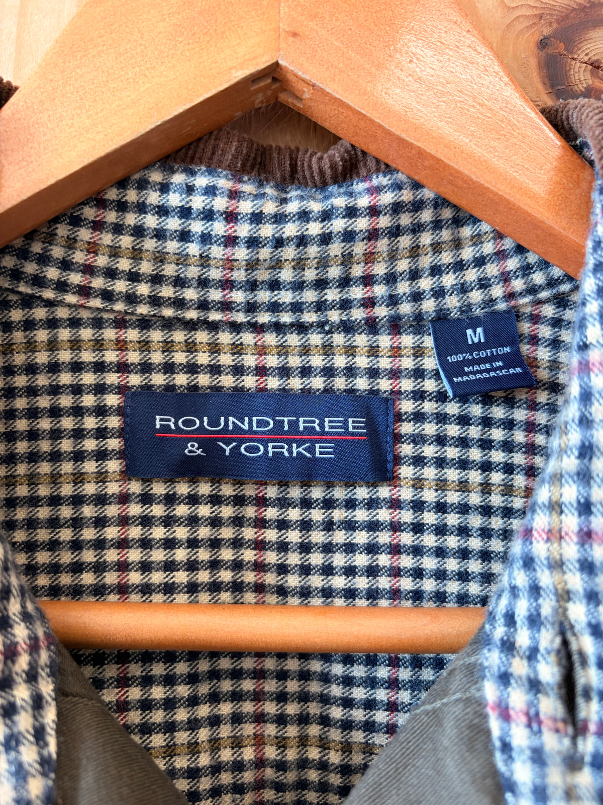 Olive Green Corduroy Collared Button Down : M