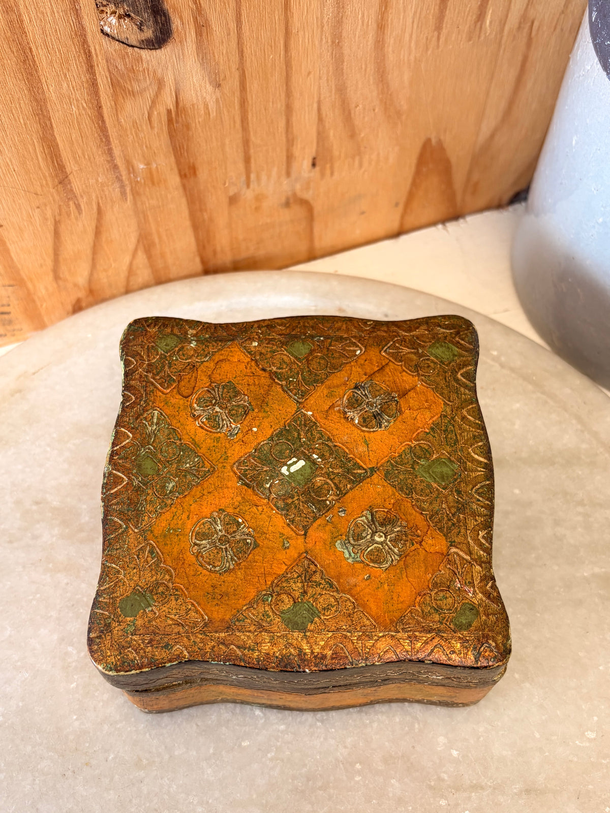 Vtg Florentia Made in Italy Trinket Box