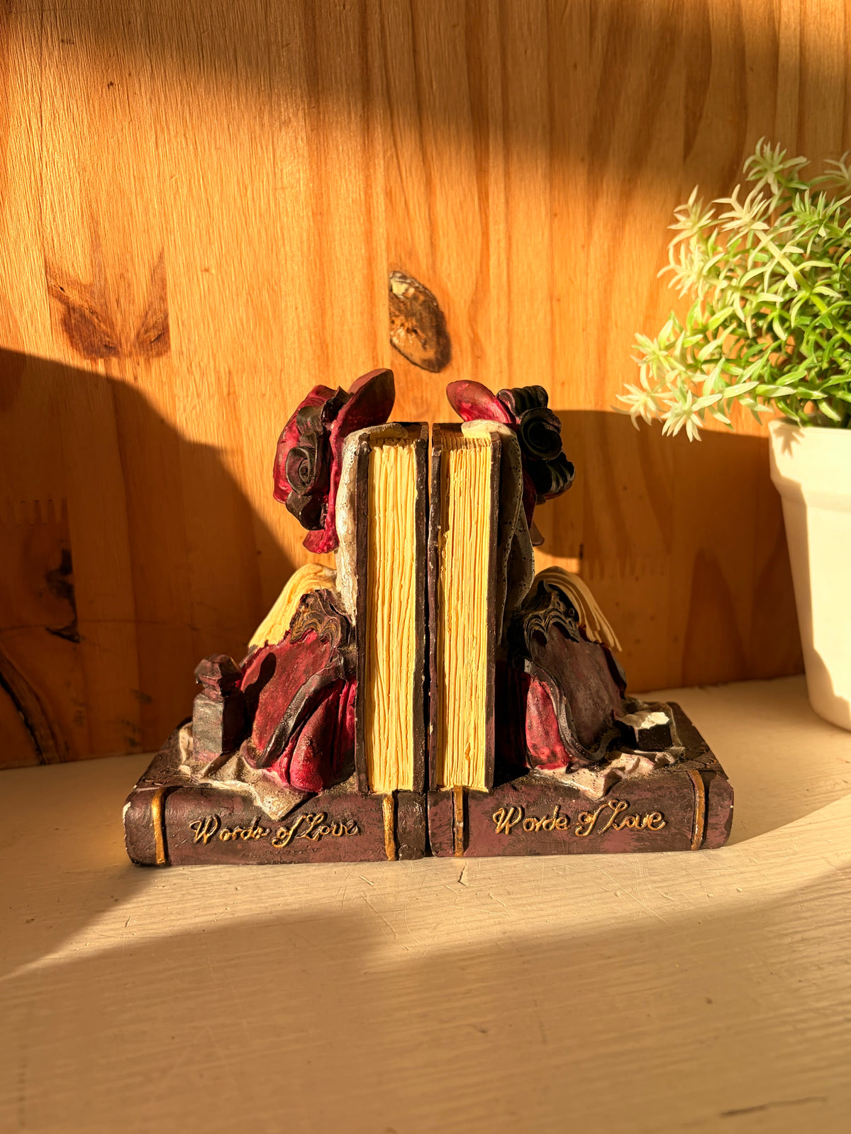 “Words of Love” Book Ends (As Is)