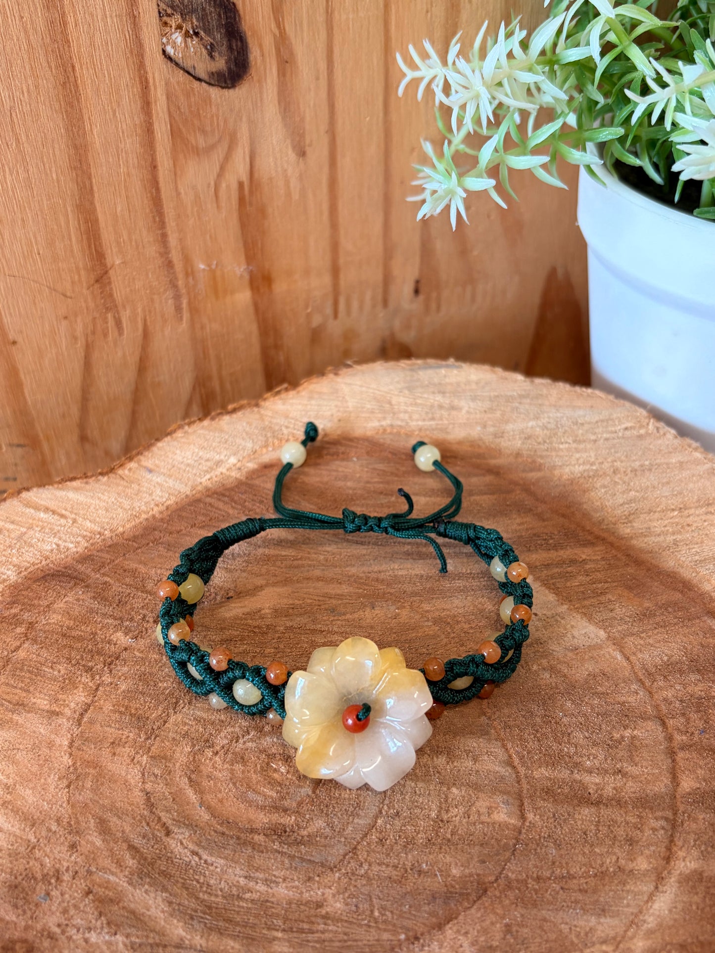 Floral Beaded Bracelet
