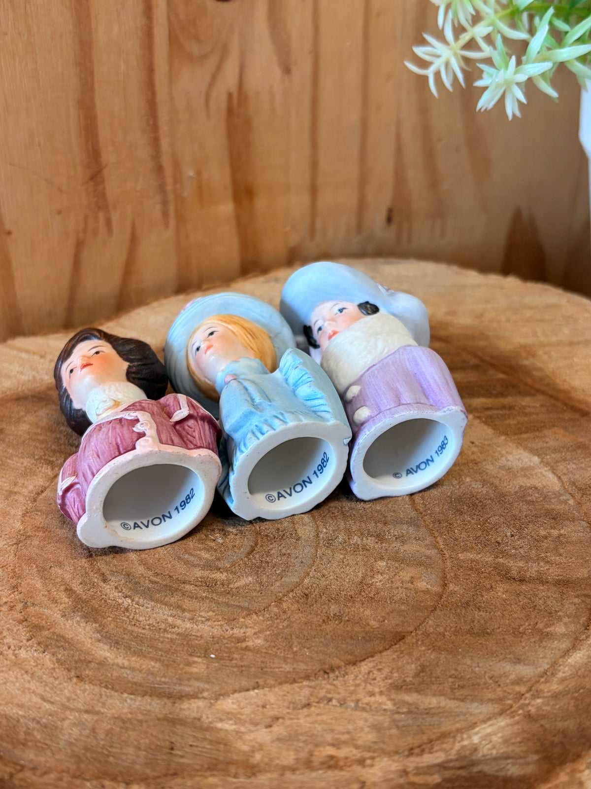 Vtg 80’s Avon Porcelain Bust Trio (Local Pick Up Only)