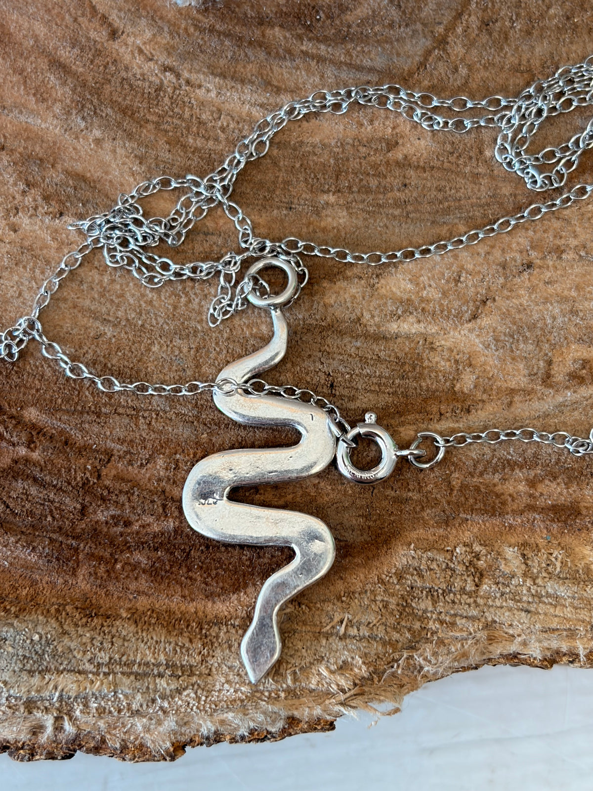925 Silver Snake Necklace