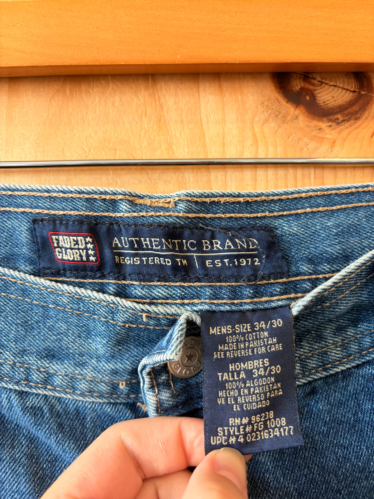 Vtg Faded Glory Cargo Jeans : 34x30