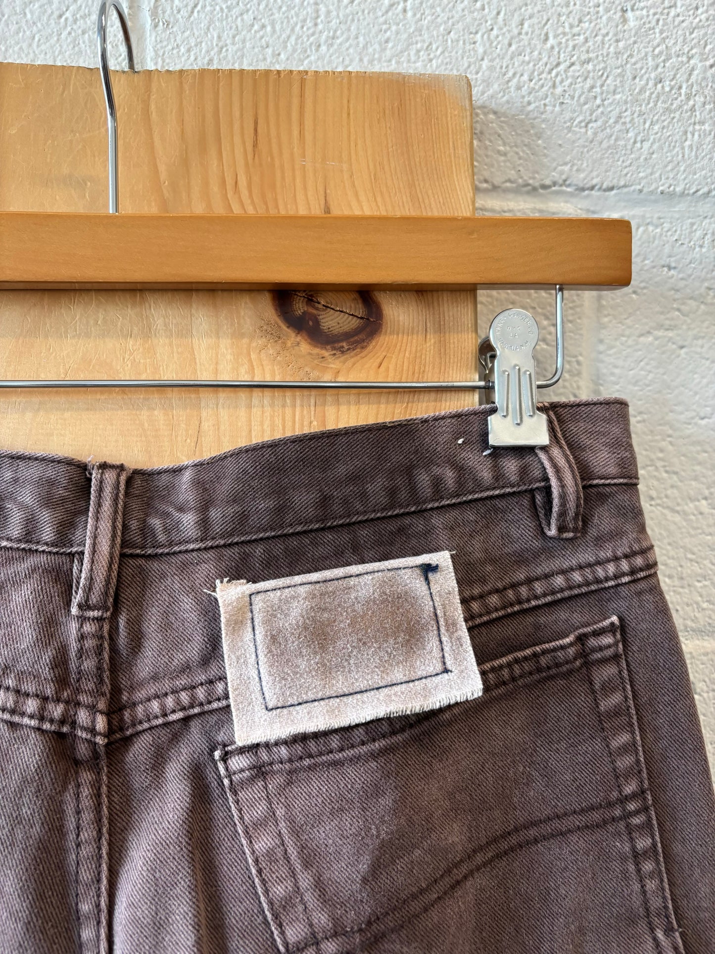 Vtg Brown Jeans : 34" W
