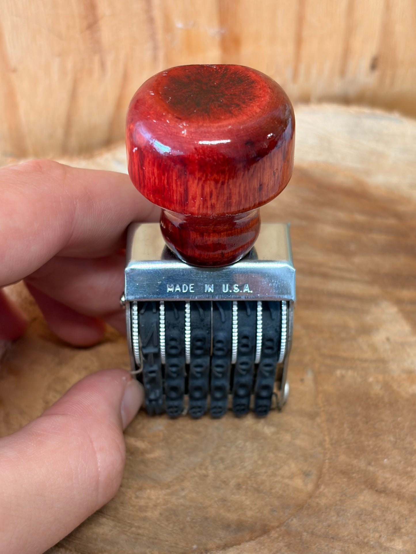 Vtg Samuel H. Moss Date Stamp (As Is)