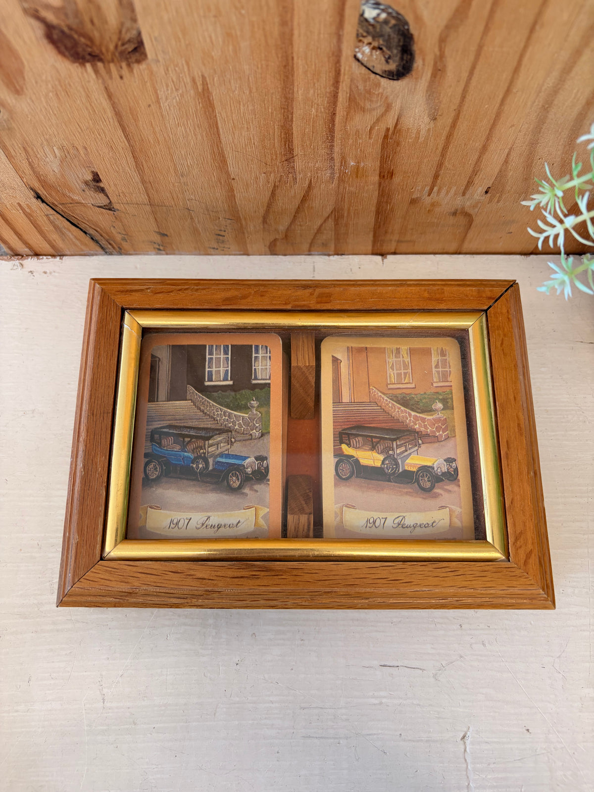 Vtg Pair of Peugeot Cards & Case (Local Pick Up Only)