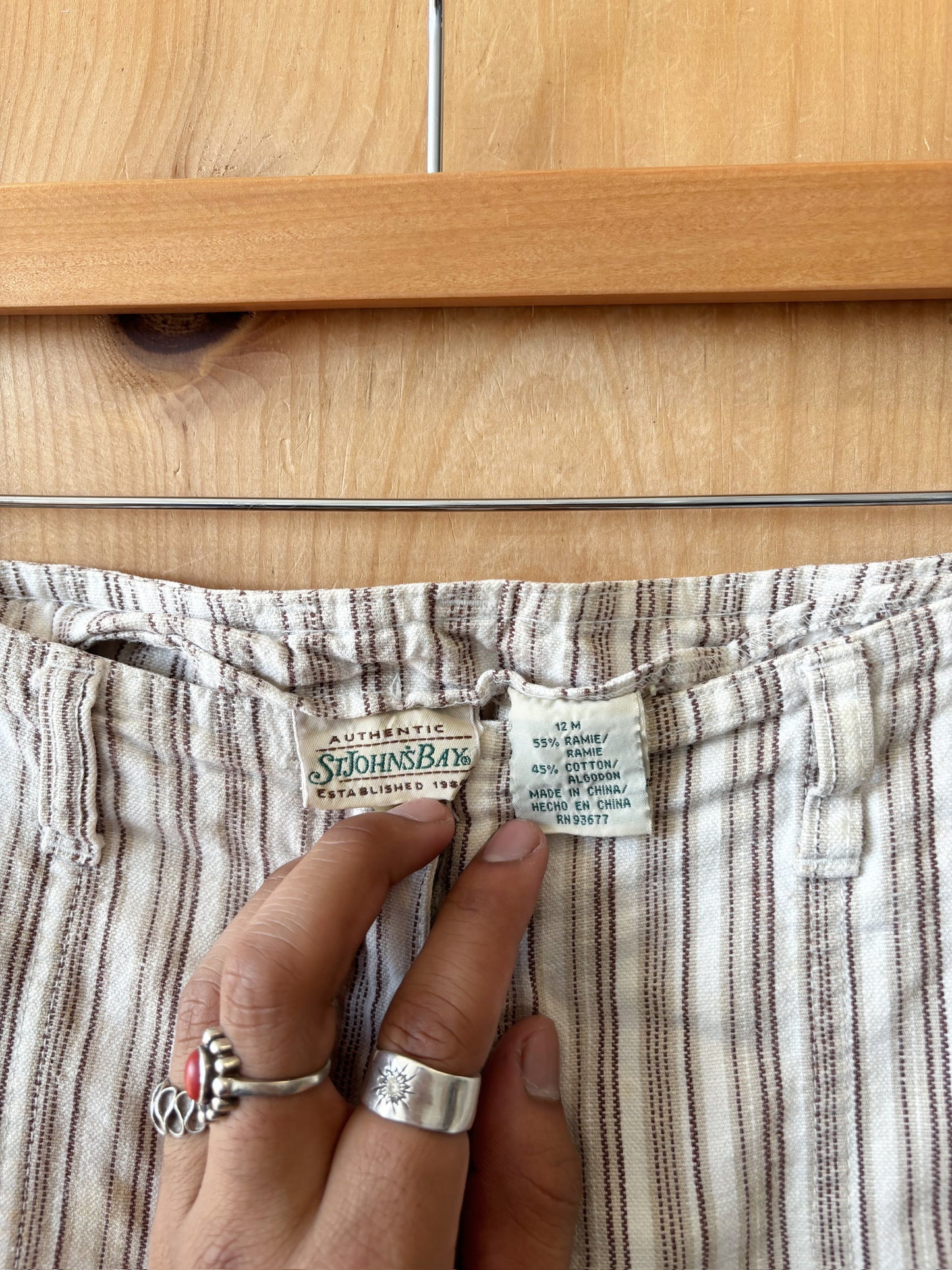 Striped Cropped Pants : 12