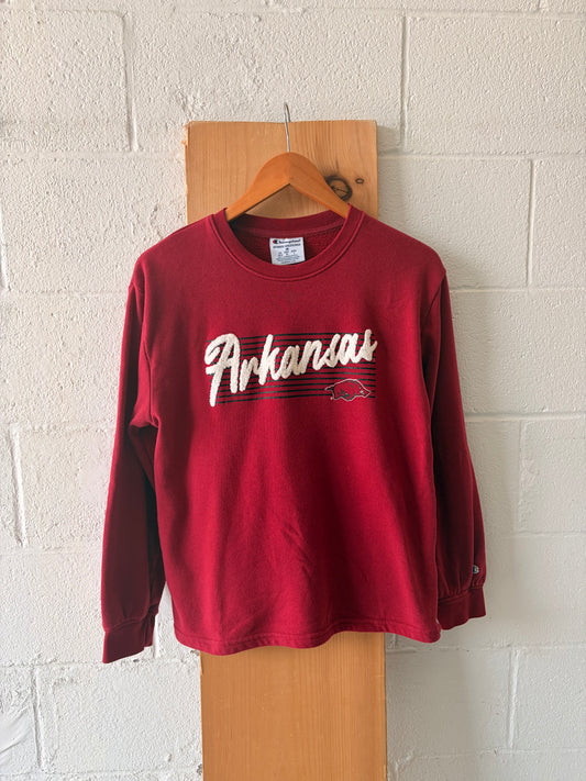 Red Champion Arkansas Crew : M