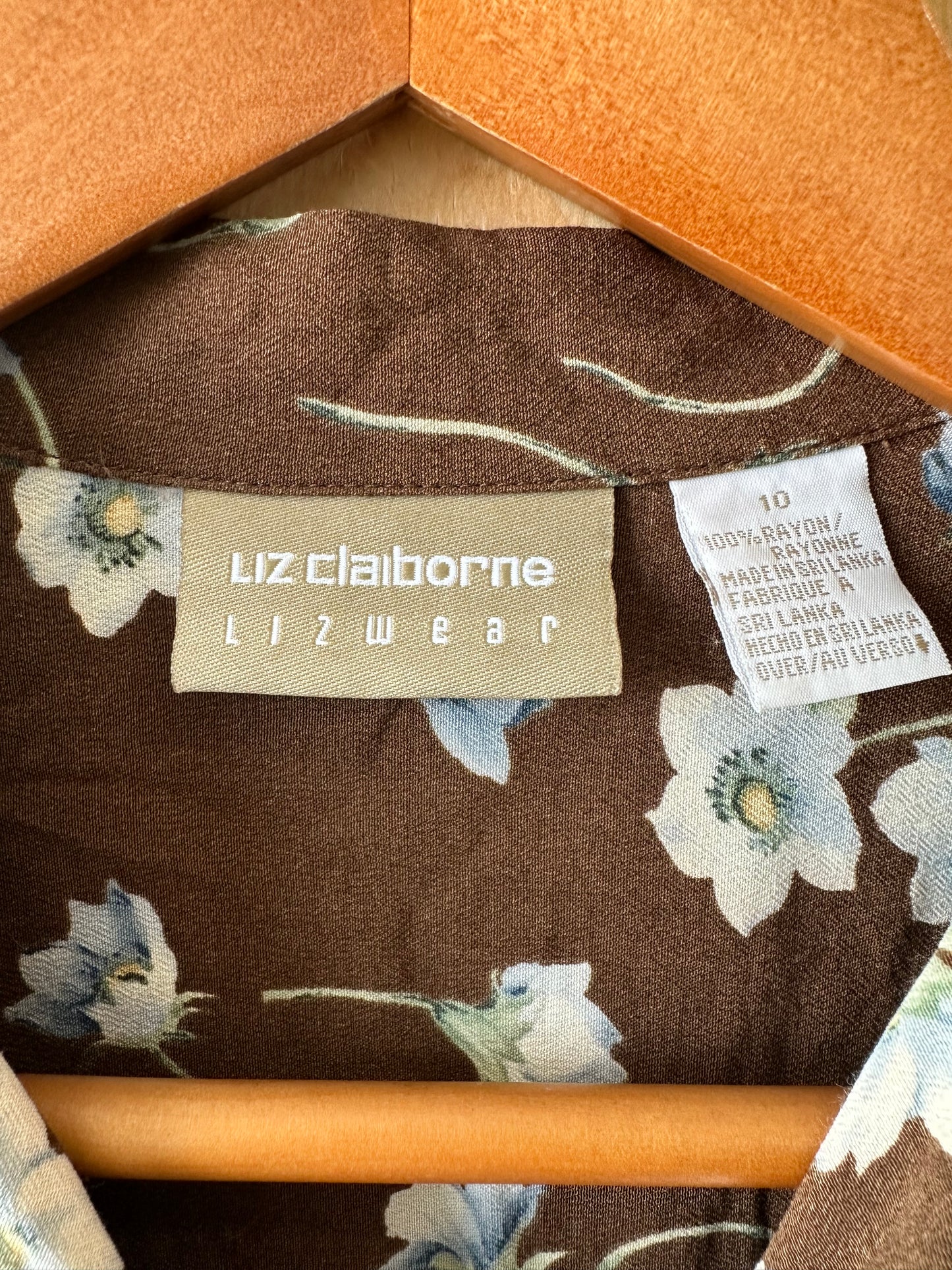 Brown Floral Dress : 10