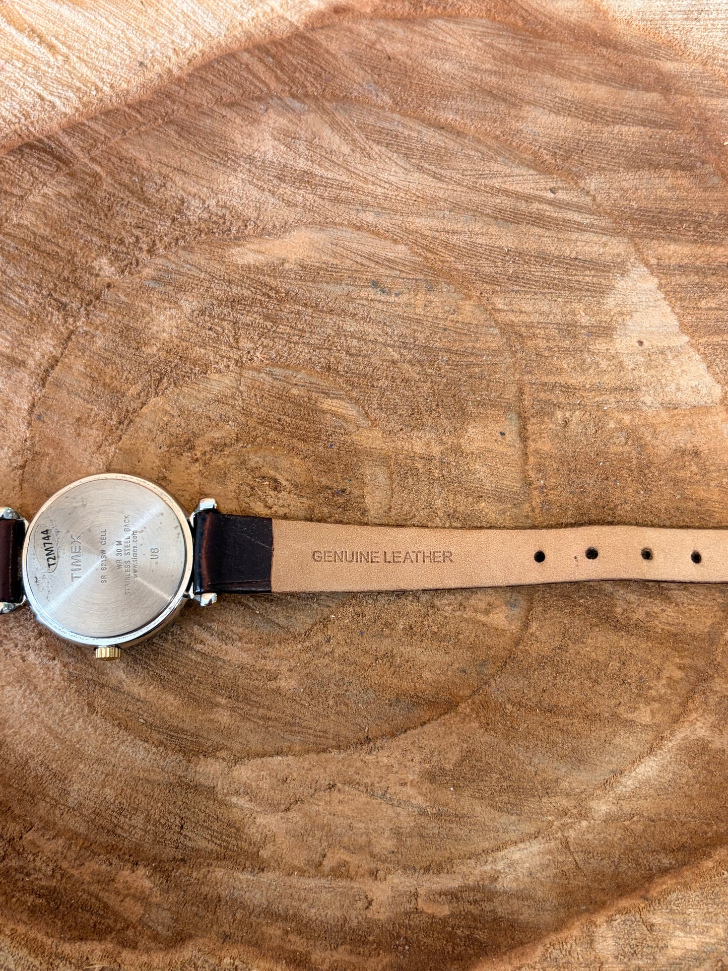Brown Leather Timex Watch (Untested - As Is)