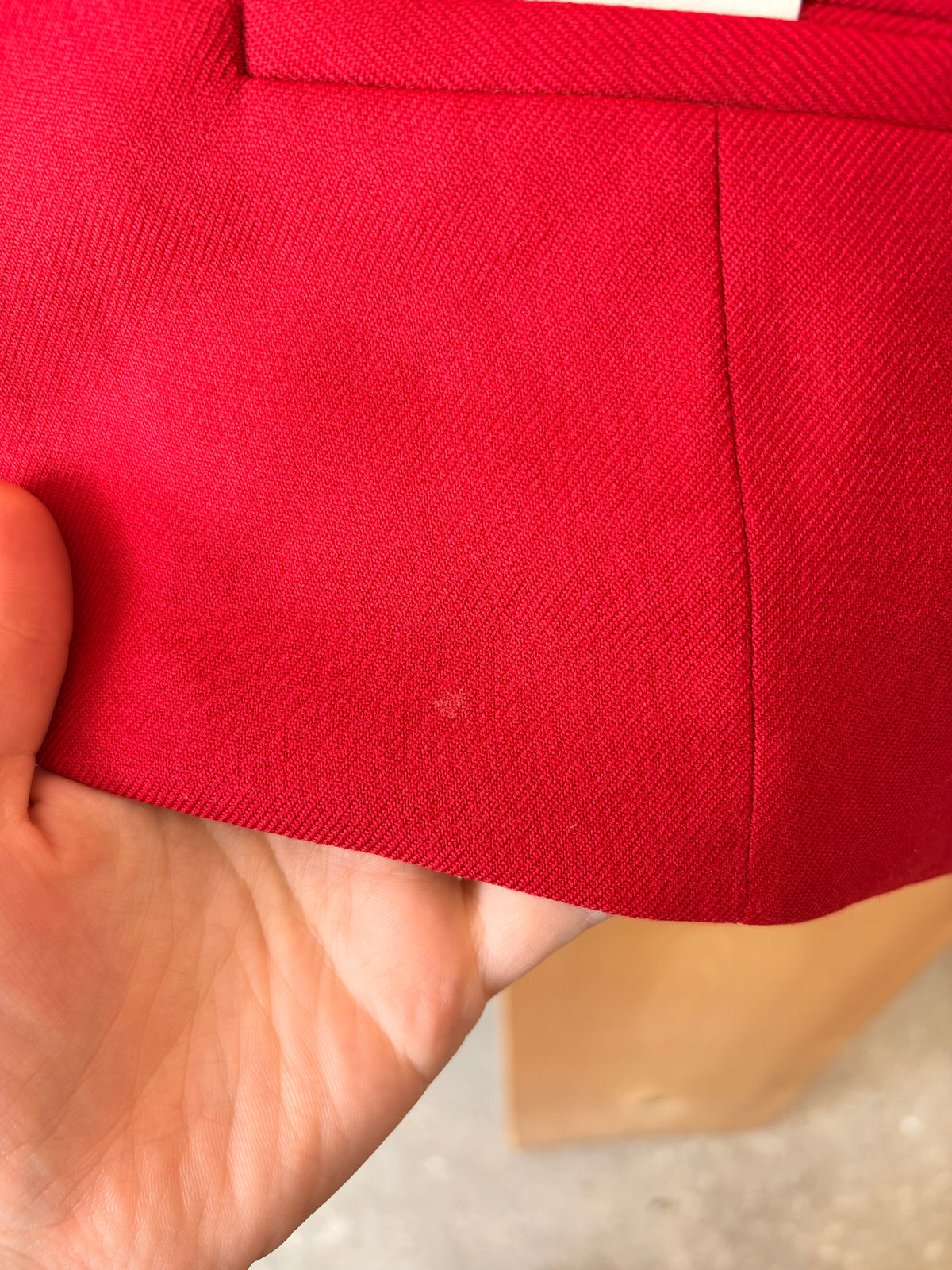 Vtg Reversible Plaid Red Vest : 46 Long
