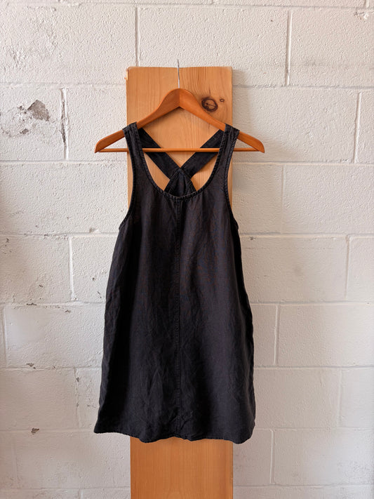 Dark Gray Linen Jumper : XS