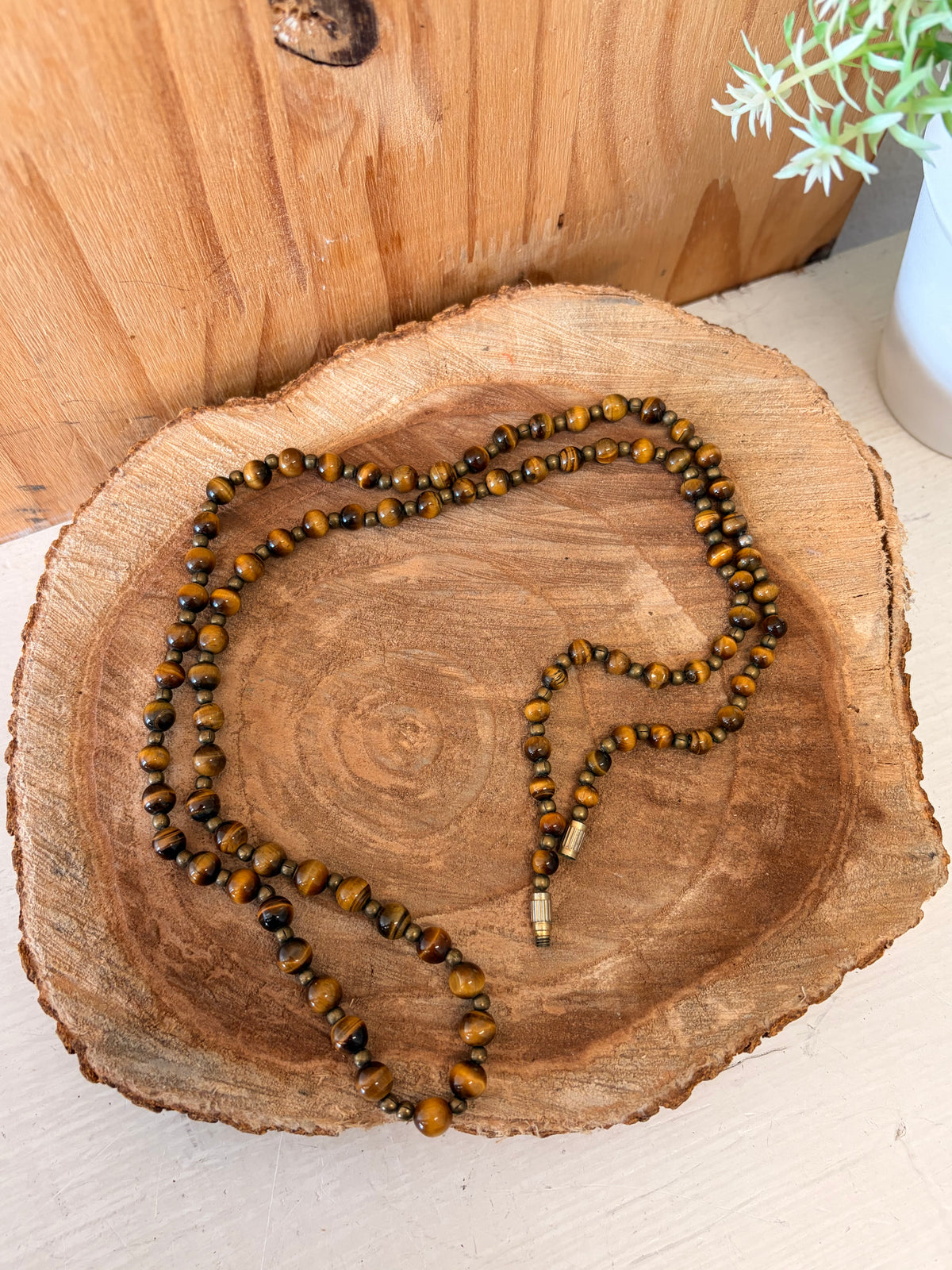 Tigers Eye Beaded Necklace