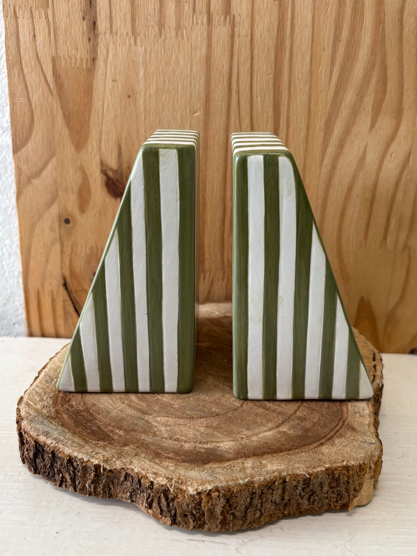 Striped Bookends (Local Pickup Only)