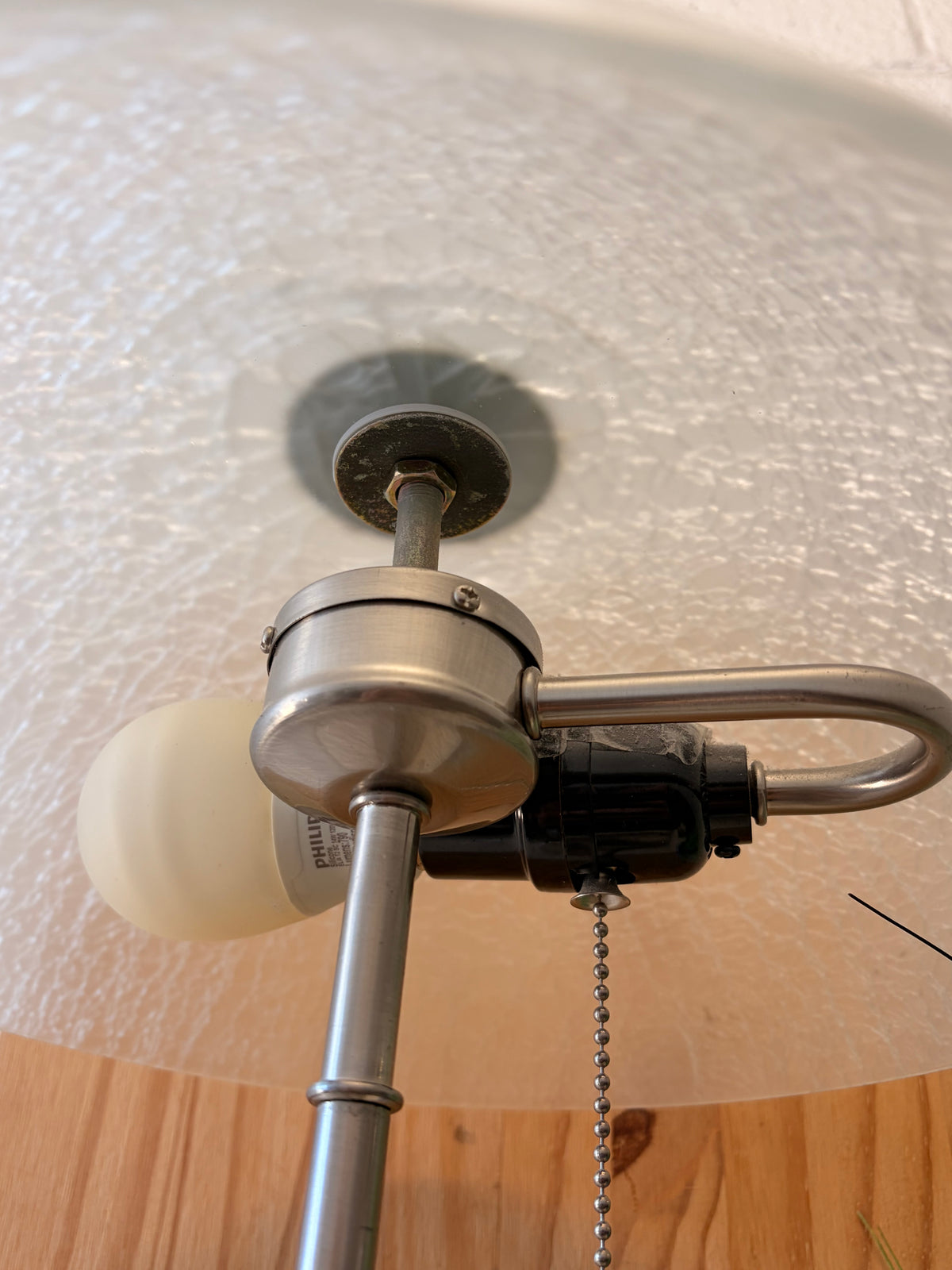 Frosted Dome Glass Lamp (Local Pick Up Only - Tested)