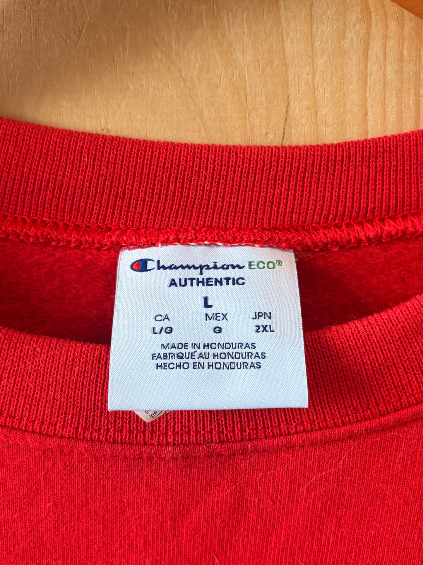 Champion Razorback Patched Crew : L