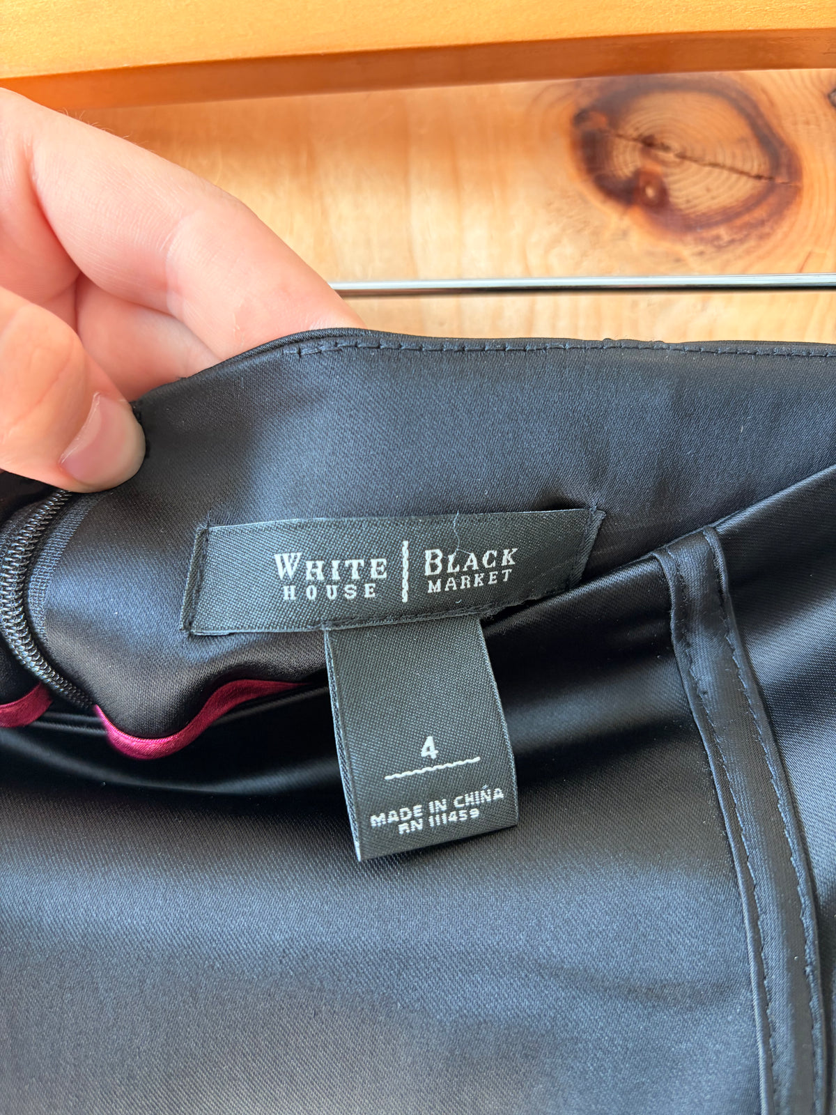 Black Satin Skirt : 4