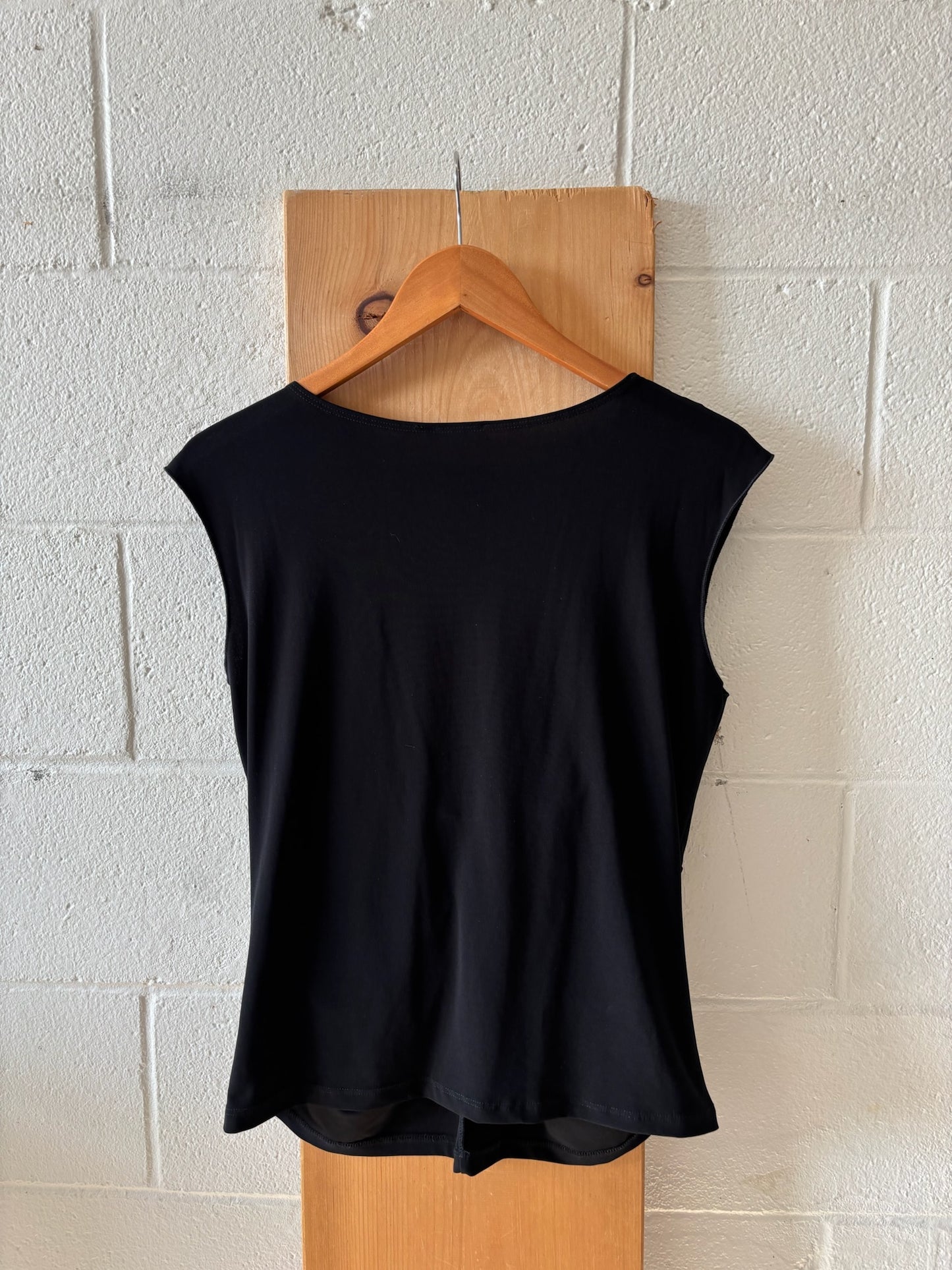 Black Ruched Top : L