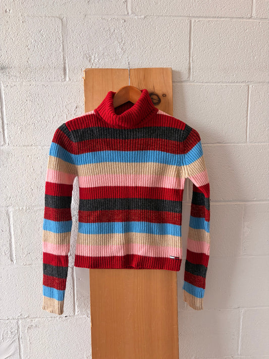 Colorful Tommy Hilfiger Turtleneck Sweater : M